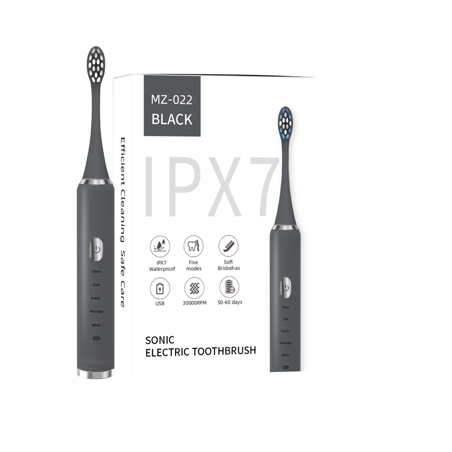 Bàn chải điện lông mềm Mayze MZ-022