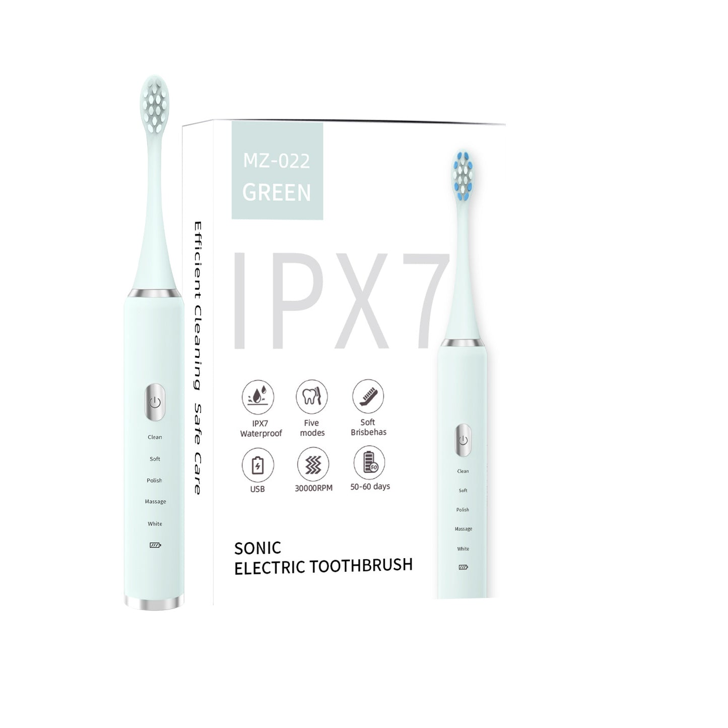 Bàn chải điện lông mềm Mayze MZ-022