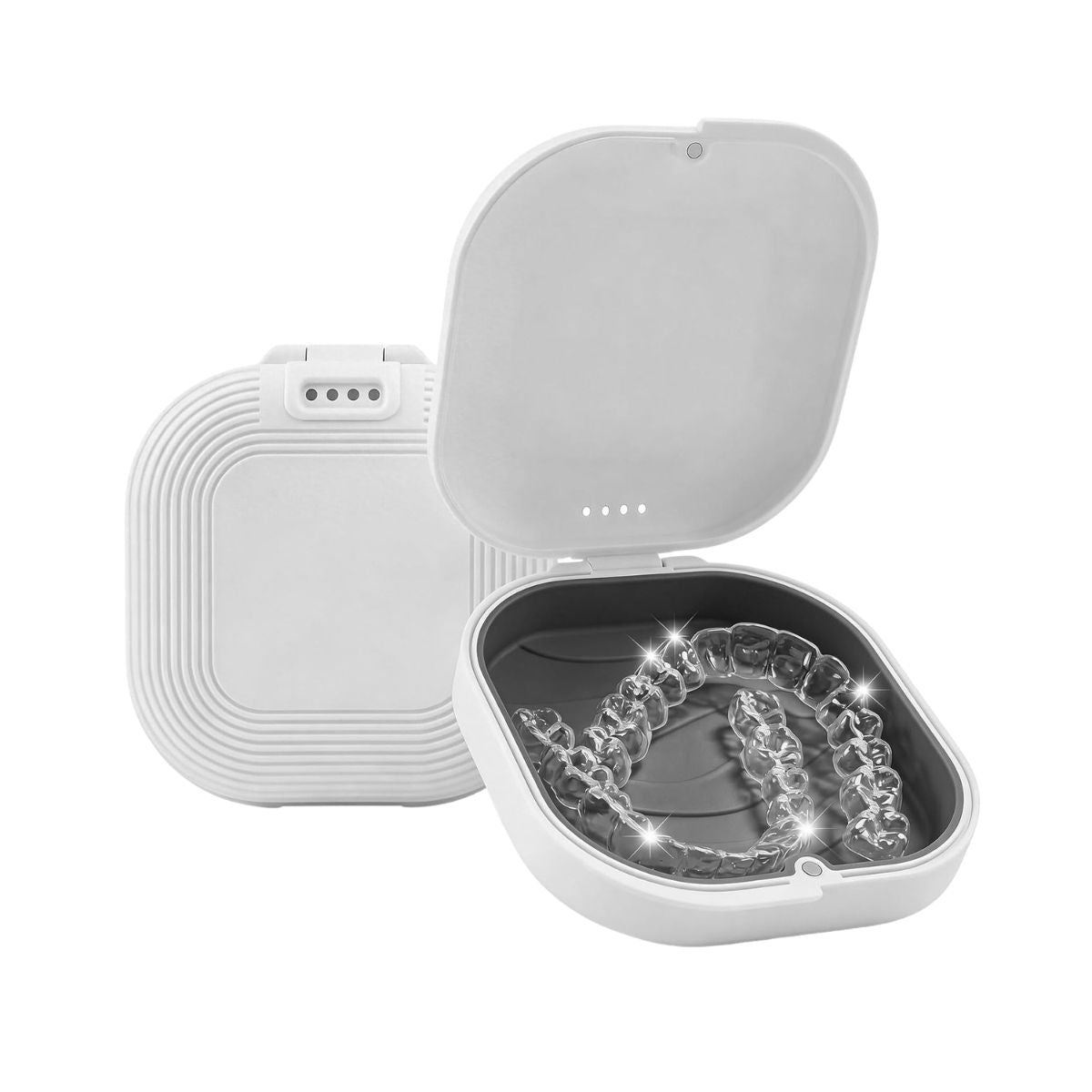 Hộp đựng khay niềng răng, khay duy trì - 2 Lớp - hình vuông