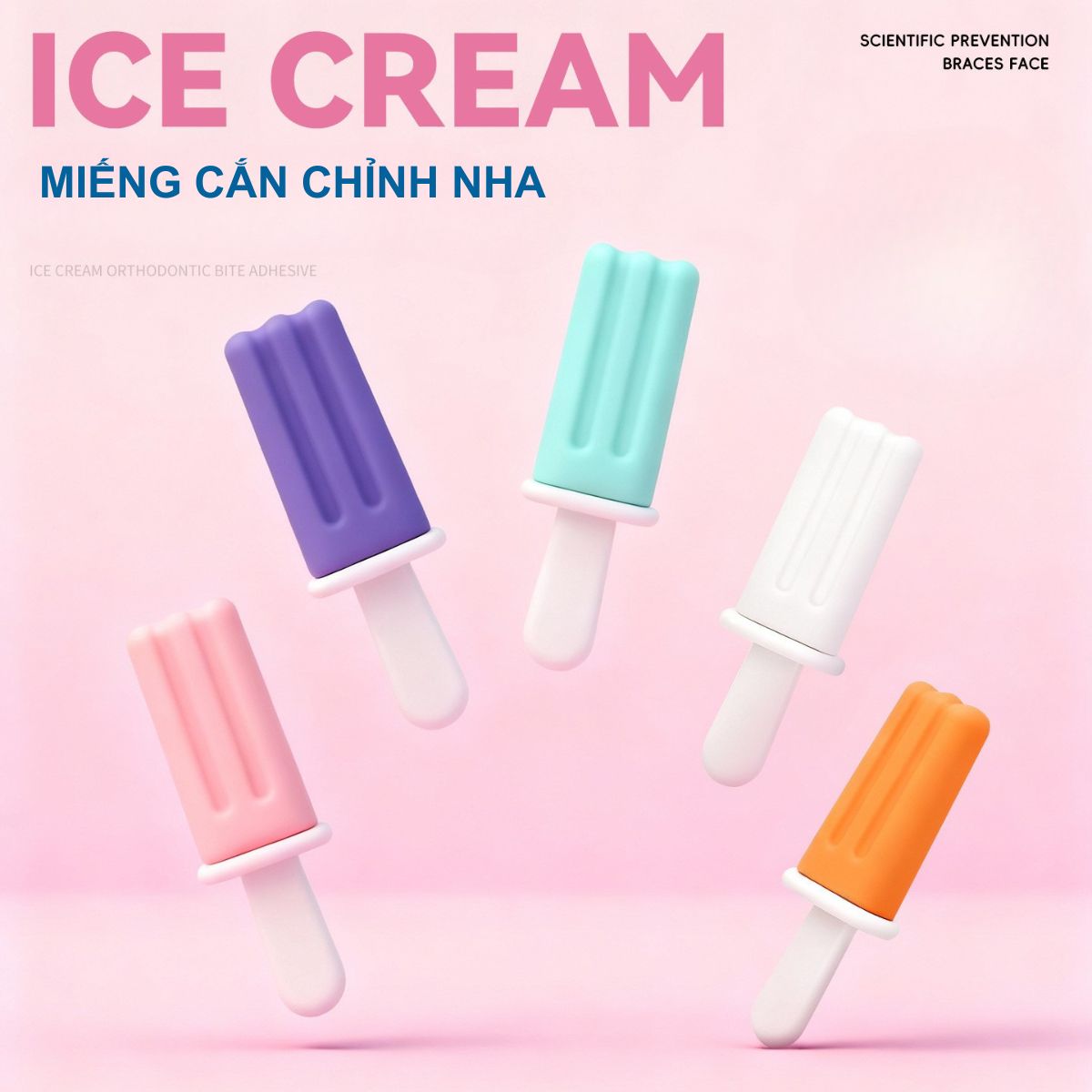 Miếng Cắn Chỉnh Nha (Chewies) Hình Que Kem Cho Niềng Răng Trong Suốt