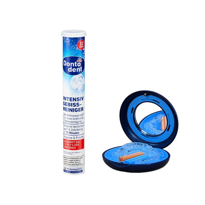 Viên Sủi Vệ Sinh Khay Niềng Trong Suốt Dontodent (32 Viên) - Nhập Khẩu Đức