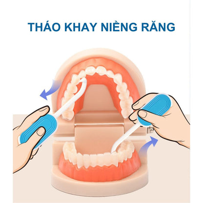 Dụng Cụ Tháo Khay tích hợp miếng cắn chỉnh nha cho khay niềng trong suốt  (Tương Thích Invisalign, Zenyum)