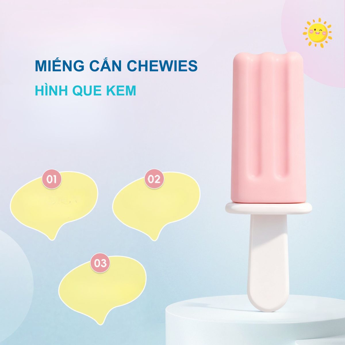 Miếng Cắn Chỉnh Nha (Chewies) Hình Que Kem Cho Niềng Răng Trong Suốt