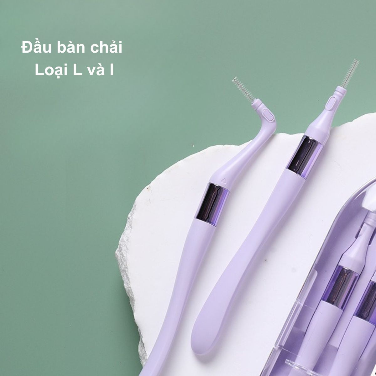 Bộ bàn chải kẽ răng cao cấp 18 chi tiết, cước Dupont mềm, đường kính 0,8 mm