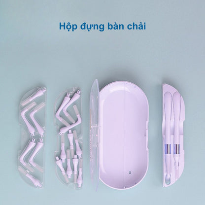 Bộ bàn chải kẽ răng cao cấp 18 chi tiết, cước Dupont mềm, đường kính 0,8 mm