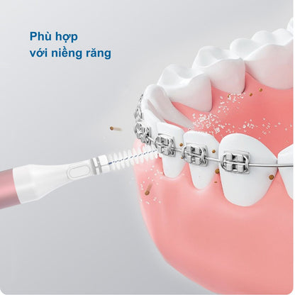 Bộ bàn chải kẽ răng cao cấp 18 chi tiết, cước Dupont mềm, đường kính 0,8 mm