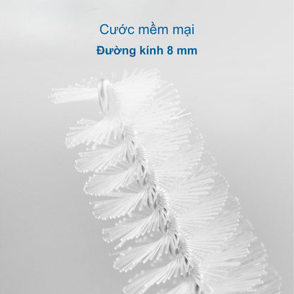 Bộ bàn chải kẽ răng cao cấp 18 chi tiết, cước Dupont mềm, đường kính 0,8 mm