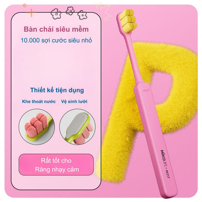 Bàn Chải Đánh Răng Siêu Mềm Cho Răng Nhạy Cảm (10.000 Sợi Lông Siêu Mảnh)