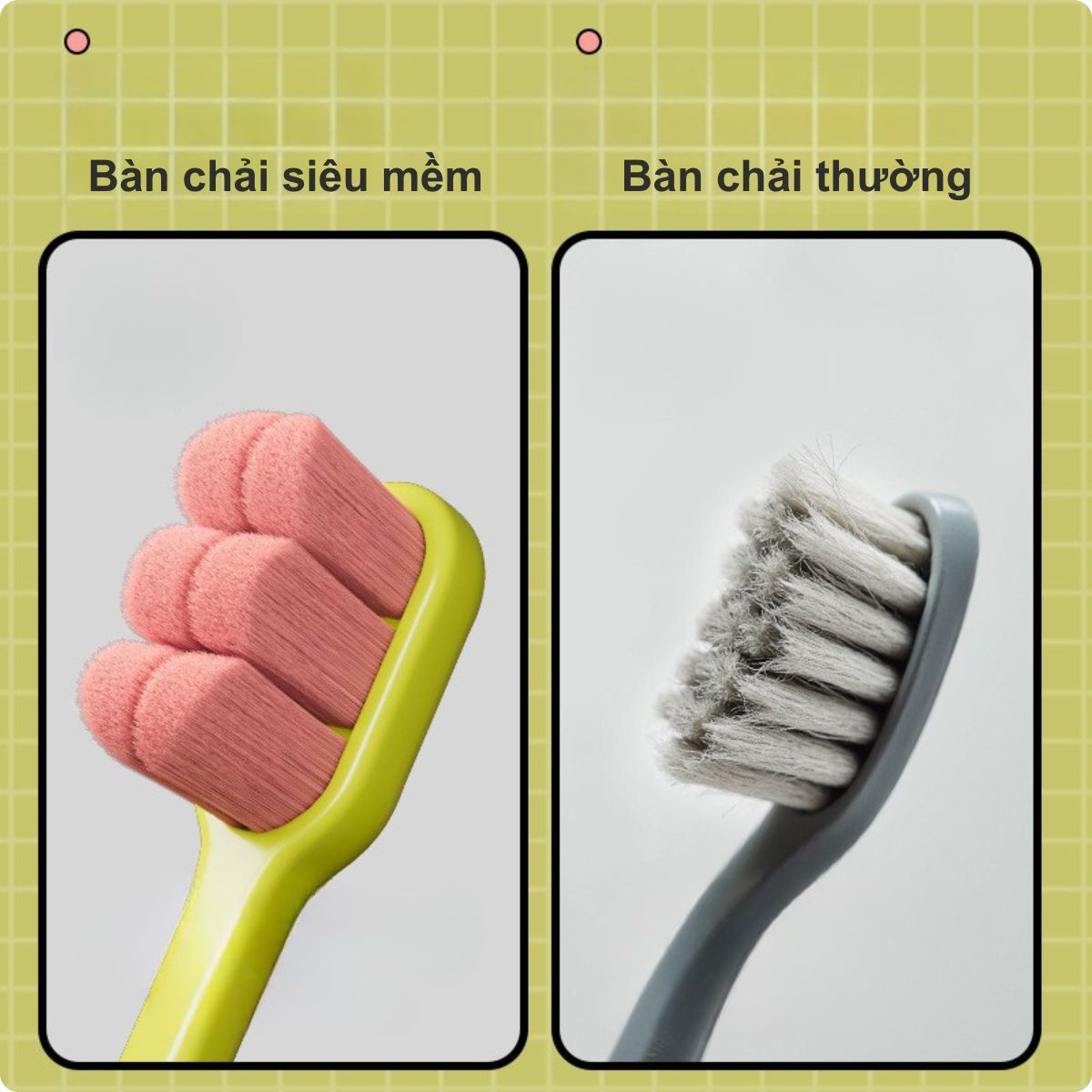 Bàn Chải Đánh Răng Siêu Mềm Cho Răng Nhạy Cảm (10.000 Sợi Lông Siêu Mảnh)