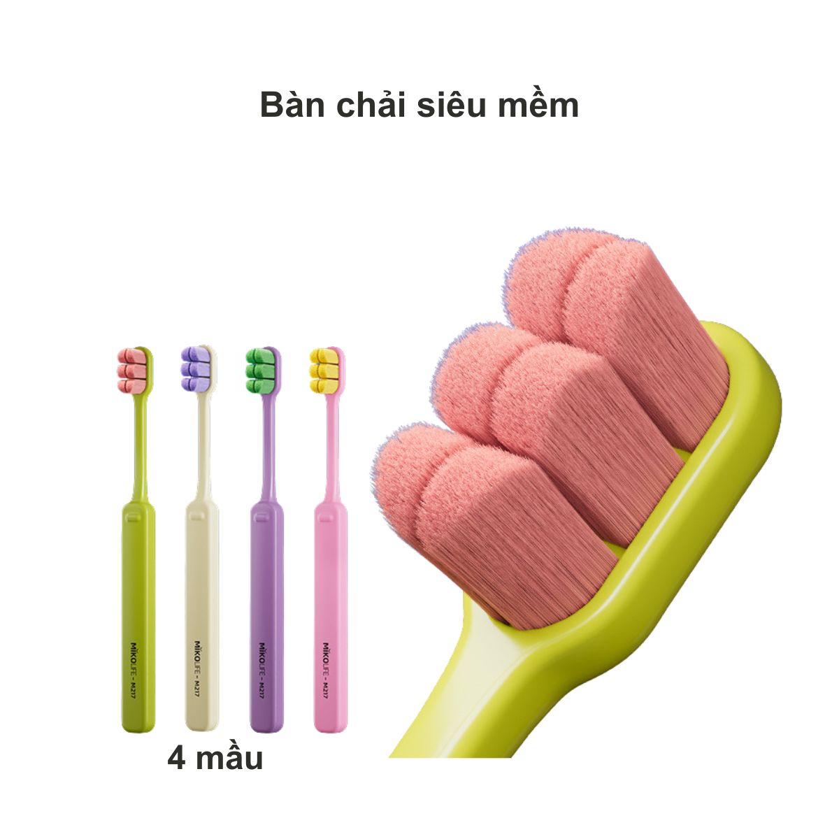 Bàn Chải Đánh Răng Siêu Mềm Cho Răng Nhạy Cảm (10.000 Sợi Lông Siêu Mảnh)