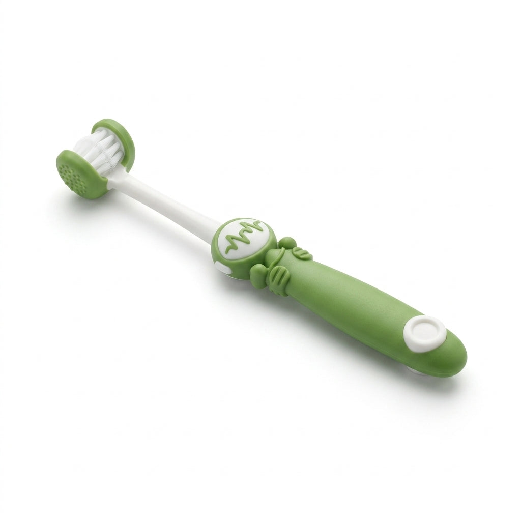 Set 2 Bàn Chải Đánh Răng Trẻ Em 3D OralGos D8038 – Cho Bé 5-12 Tuổi