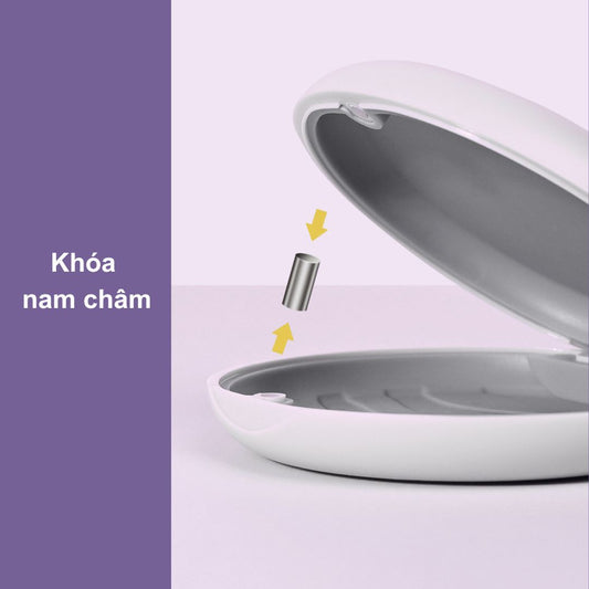 Hộp đựng khay niềng răng, khay duy trì - 2 Lớp - hình tròn
