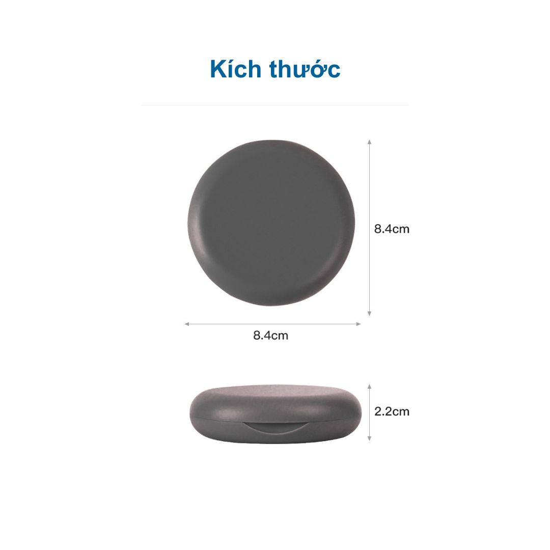 Hộp đựng khay niềng răng, khay duy trì - 2 Lớp - hình tròn