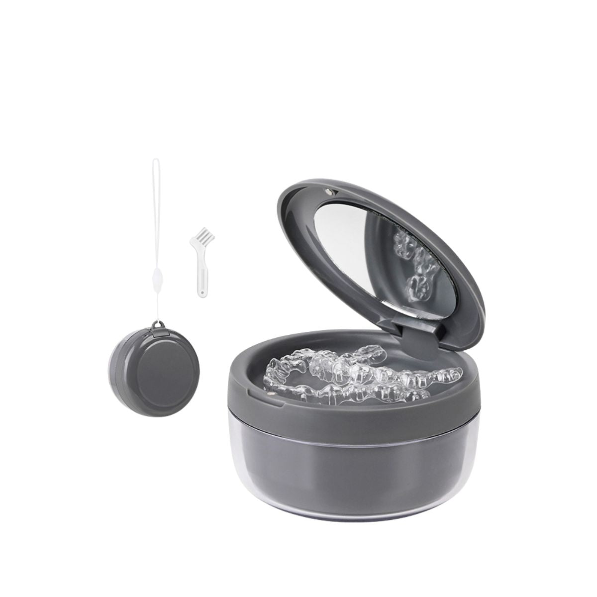Hộp NGÂM VÀ ĐỰNG cho khay niềng răng, khay duy trì 2 tầng, chống rỉ nước
