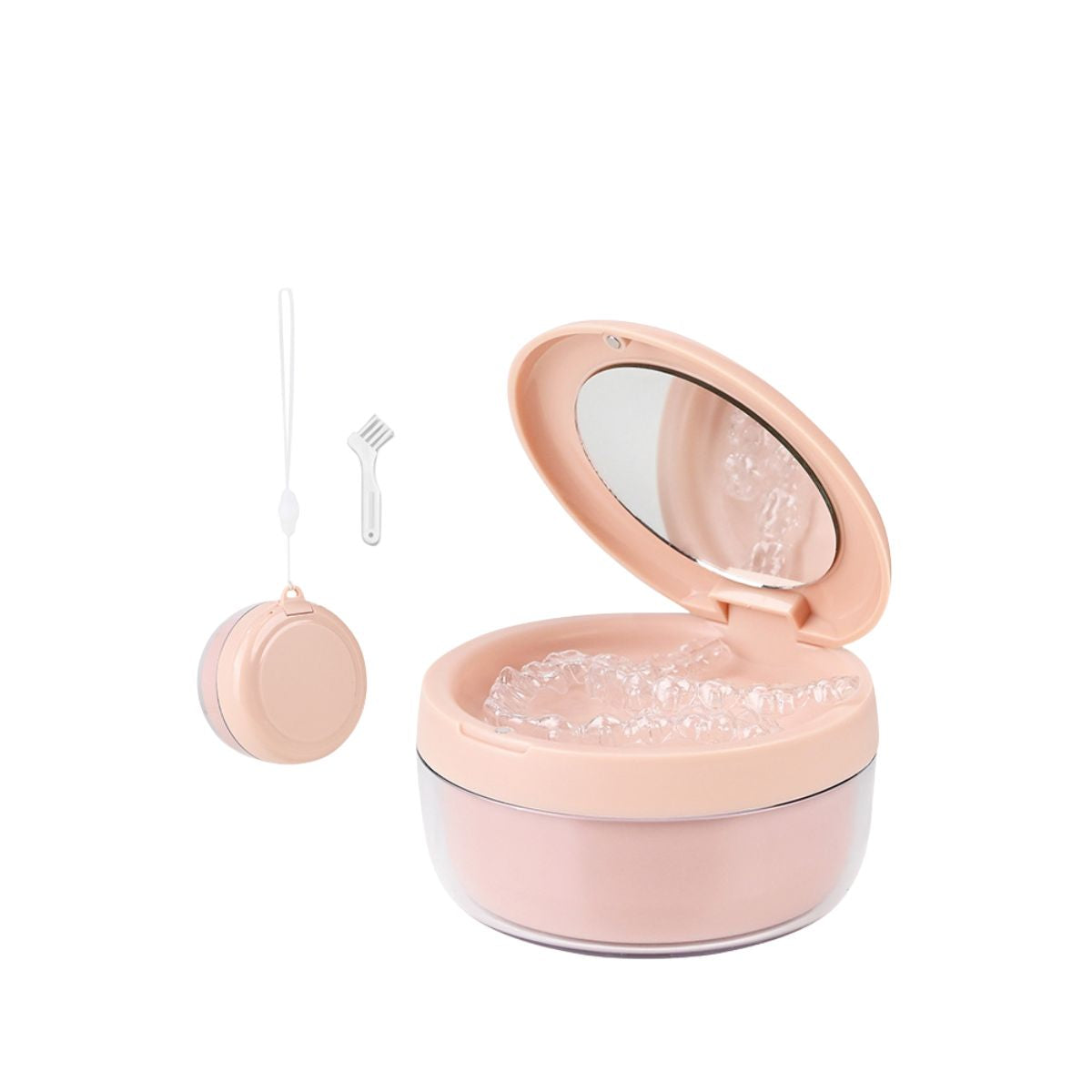Hộp NGÂM VÀ ĐỰNG cho khay niềng răng, khay duy trì 2 tầng, chống rỉ nước