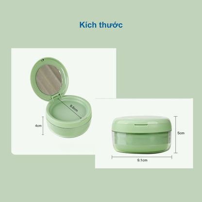 Hộp NGÂM VÀ ĐỰNG cho khay niềng răng, khay duy trì 2 tầng, chống rỉ nước