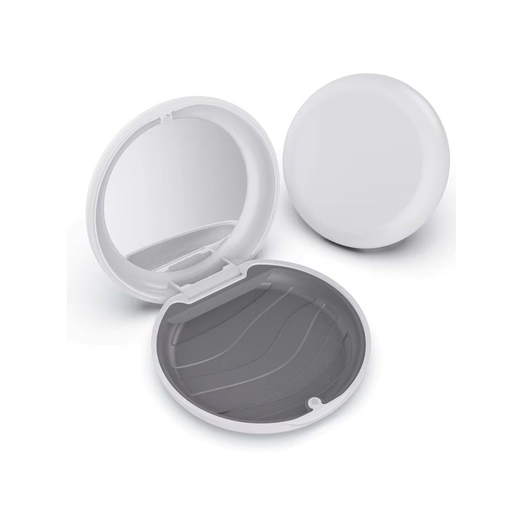 Hộp đựng khay niềng răng, khay duy trì - 2 Lớp - hình tròn