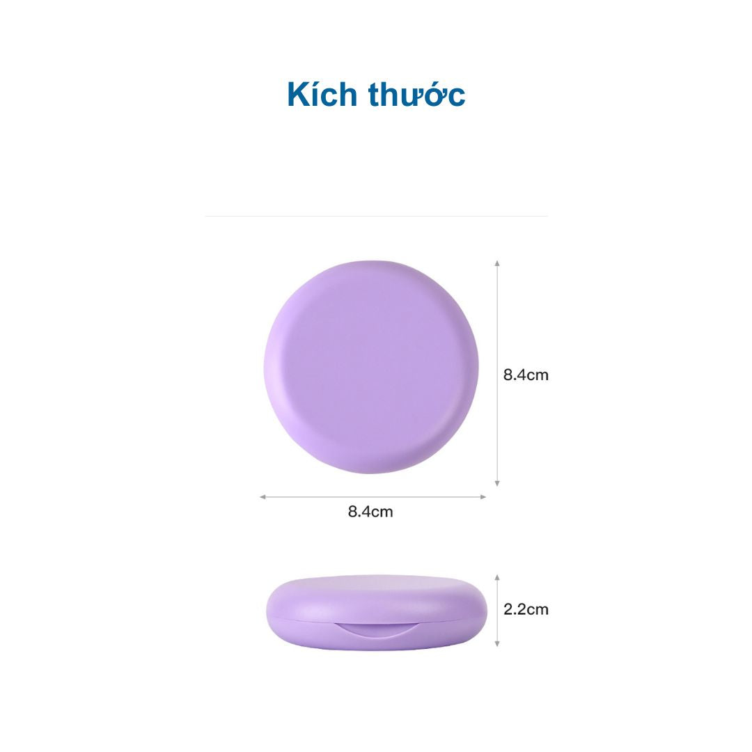 Hộp đựng khay niềng răng, khay duy trì - 2 Lớp - hình tròn