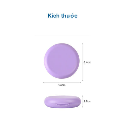 Hộp đựng khay niềng răng, khay duy trì - 2 Lớp - hình tròn