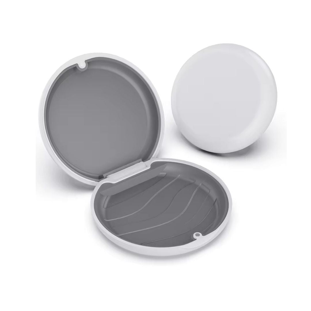 Hộp đựng khay niềng răng, khay duy trì - 2 Lớp - hình tròn