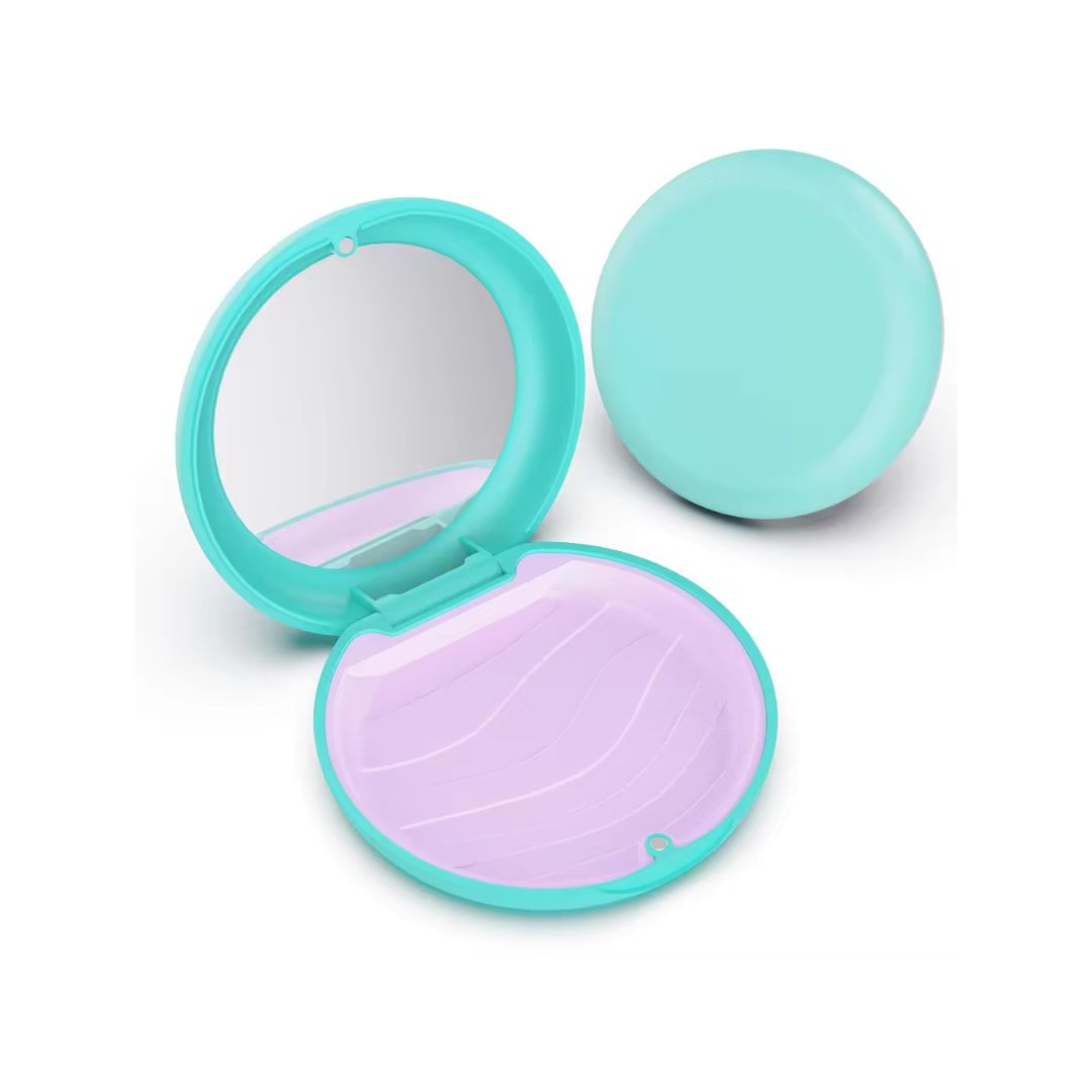 Hộp đựng khay niềng răng, khay duy trì - 2 Lớp - hình tròn