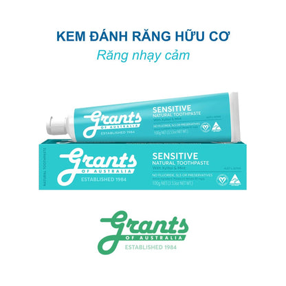 Kem đánh răng hữu cơ Grants Sensitive (Răng nhạy cảm)