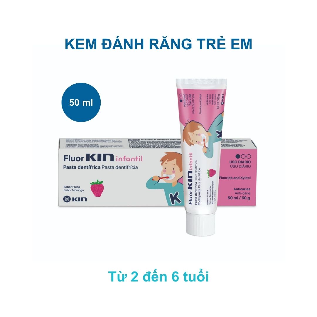 Kem đánh răng FluorKIN Infantil cho trẻ từ 1 đến 6 tuổi