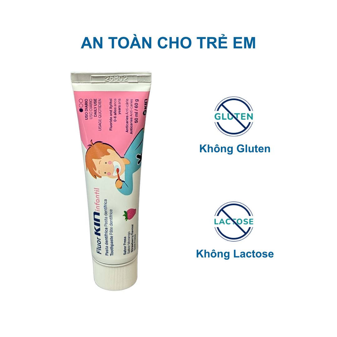 Kem đánh răng FluorKIN Infantil cho trẻ từ 1 đến 6 tuổi