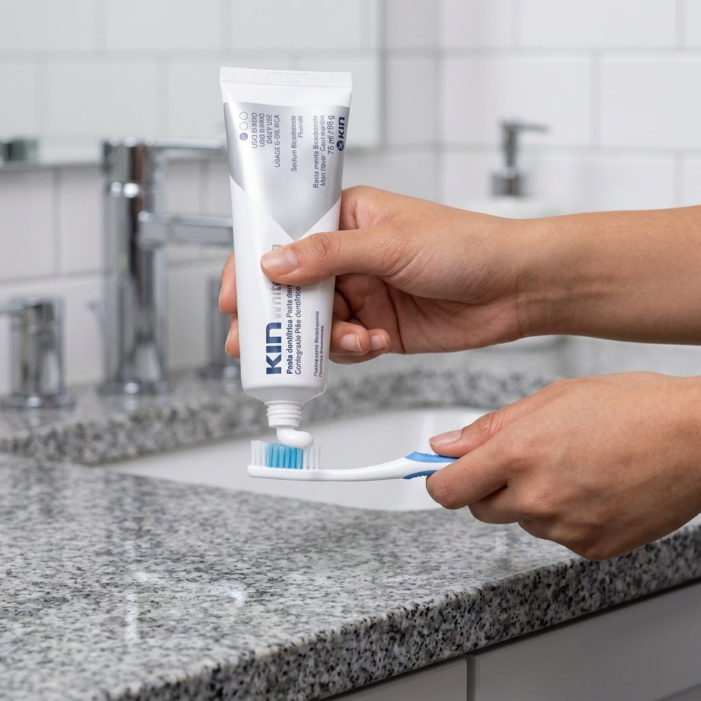 Kem Đánh Răng Kin Whitening 75ml – Làm Trắng Răng, Tẩy Ố Vàng & Ngừa Sâu Răng Hiệu Quả
