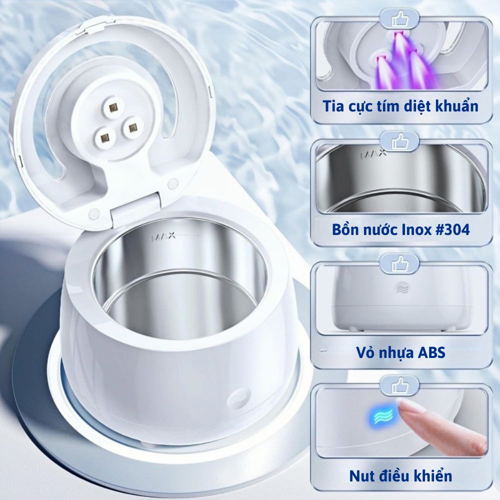 Máy vệ sinh khay niềng răng, khay duy trì & hàm giả, công nghệ Sóng Siêu Âm & tiệt trùng UV, model DL-290