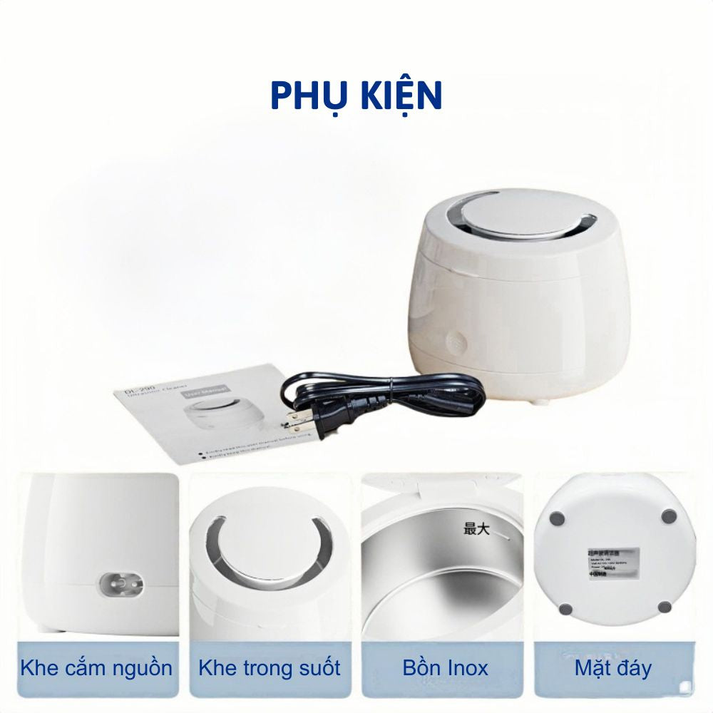 Máy vệ sinh khay niềng răng, khay duy trì & hàm giả, công nghệ Sóng Siêu Âm & tiệt trùng UV, model DL-290
