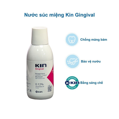 Nước súc miệng Kin Gingival 250 ml bảo vệ nướu, lợi