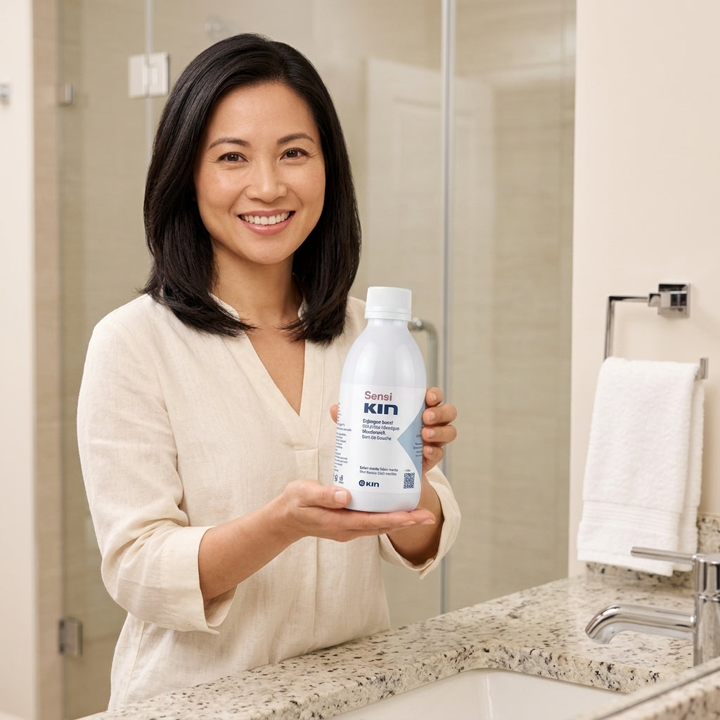 Nước Súc Miệng SensiKin 250ml Chống Ê Buốt Răng Nhạy Cảm Chính Hãng Kin Tây Ban Nha