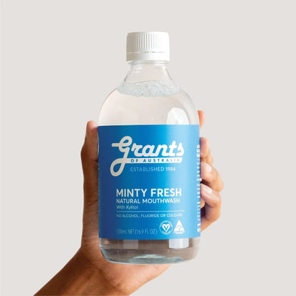 Nước Súc Miệng Thảo Dược Không Cồn Grants 500ml (Xuất sứ Úc) - Ngừa Sâu Răng Và Bảo Vệ Nướu