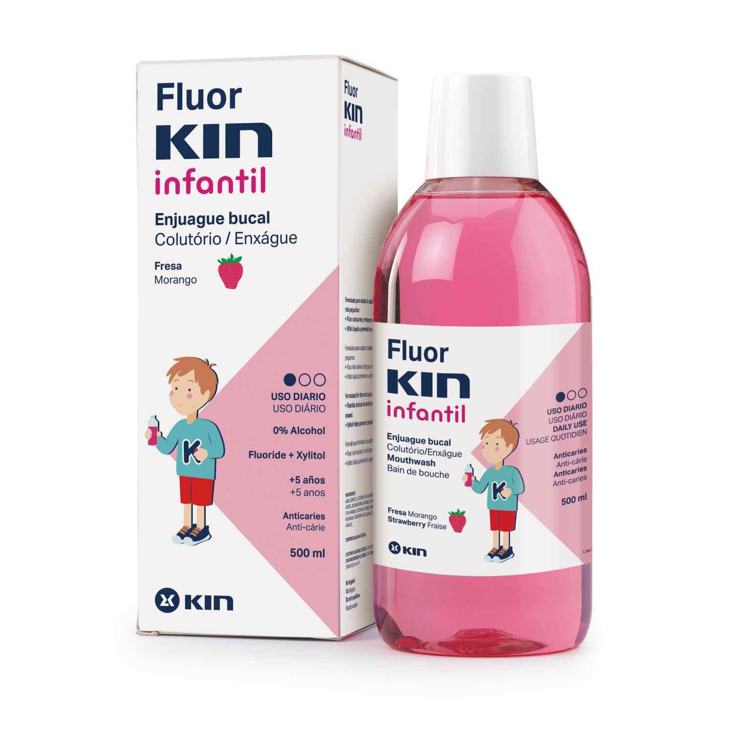 Nước súc miệng Fluor Kin infantil cho trẻ 6 tuổi