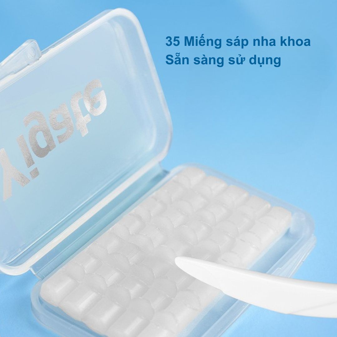 Sáp Nha Khoa YiGate Cho Niềng Răng Mắc Cài – Sáp Niềng Răng Giảm Đau, Chống Loét Miệng (Hộp 35 Miếng)