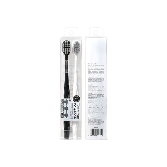 Set 2 Bàn Chải Đánh Răng RAOYI Lông Mềm Kháng Khuẩn Ion Bạc 0492