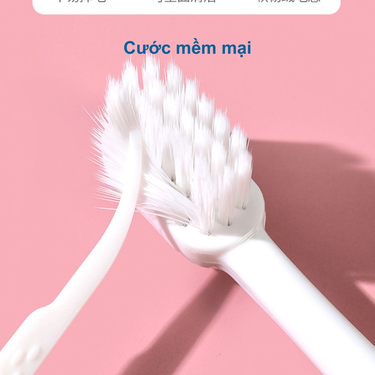 Set 3 Bàn Chải Đánh Răng Cho Bé 3 - 6 Tuổi Hình Gấu Chenke Lông Siêu Mềm