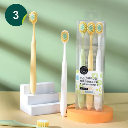 Set 3 Bàn Chải Đánh Răng Lông Mềm Chenke 9023 Cho Người Lớn