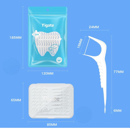 Tăm Chỉ Nha Khoa Cho Người Niềng Răng Mắc Cài (Thiết Kế 2 Đầu Tích Hợp Bàn Chải Kẽ)